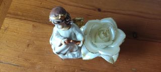 Bellissimo porta candele con Angelo