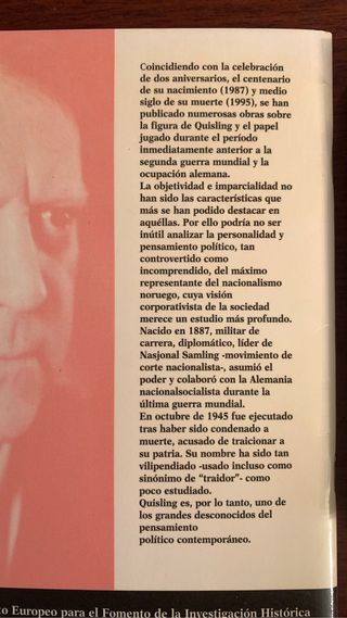 V. QUISLING ¿Traidor o patriota?