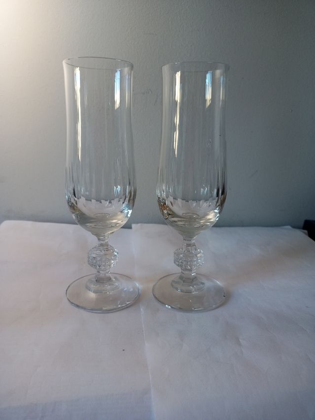 Copas de cristal 8 piezas.