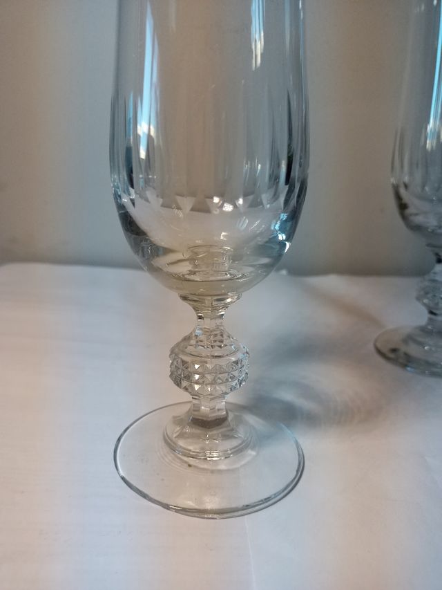 Copas de cristal 8 piezas.