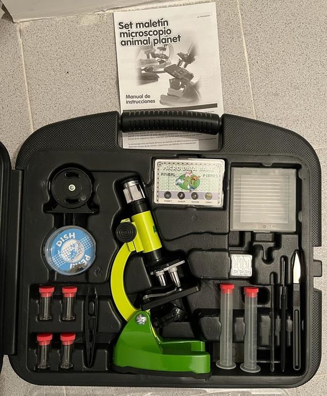 MICROSCOPIO, Kit con brazo Metal-Inicio Niños