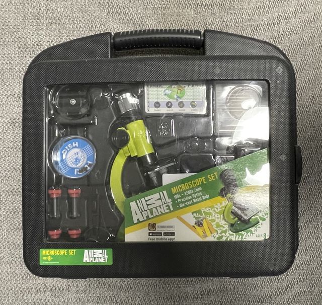 MICROSCOPIO, Kit con brazo Metal-Inicio Niños