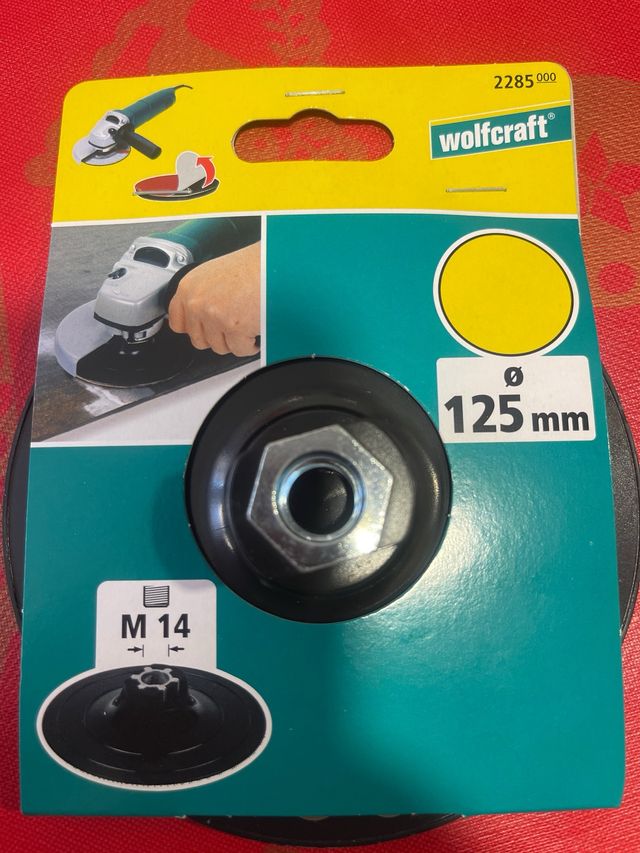 Wolfcraft plato para lijar ø125mm
