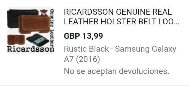 Funda de Movil Piel.