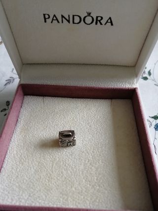 Charm Pandora original plata modelo maleta
