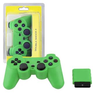 MANDO INALAMBRICO PARA PLAYSTATION 2, PS2 VERDE