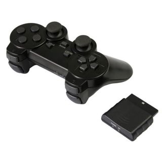 MANDO INALAMBRICO PARA PLAYSTATION 2, PS2 NEGRO