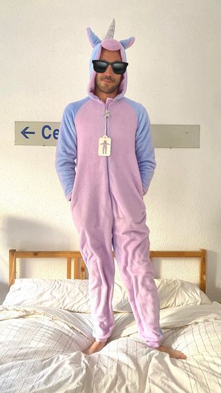 Mono pijama unicornio M