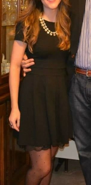 Vestido corto negro