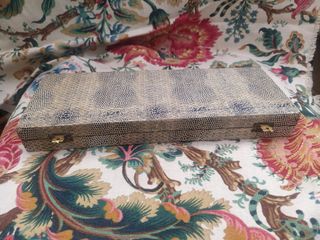 estuche servir mesa alpacar antiguo