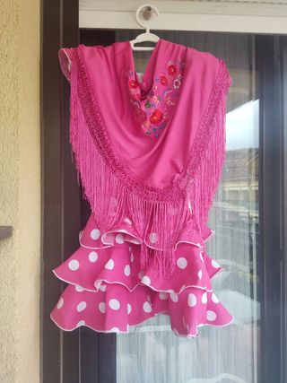 Manton de sevillana para niña