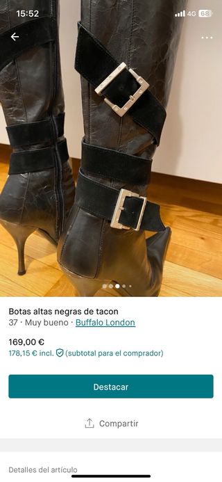 Botas altas negras