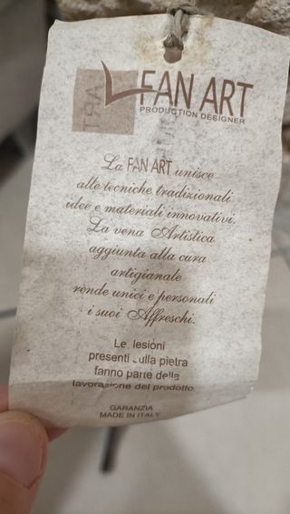 Porta candele in pietra e ferro battuto