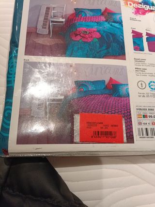 FUNDA NÓRDICA DESIGUAL REVERSIBLE CAMA 