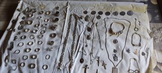 Lote joyas plata ay 300.gramos 