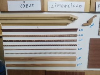 tableros y molduras de madera 