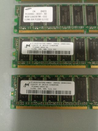 Memoria ram 512 MB