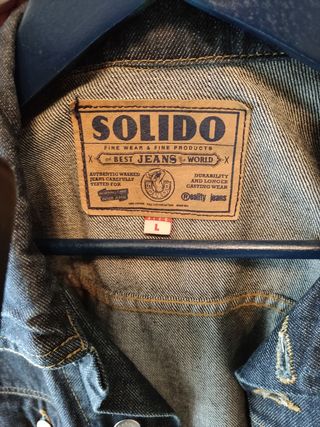 Chaqueta vaquera clásica Sólido talla L