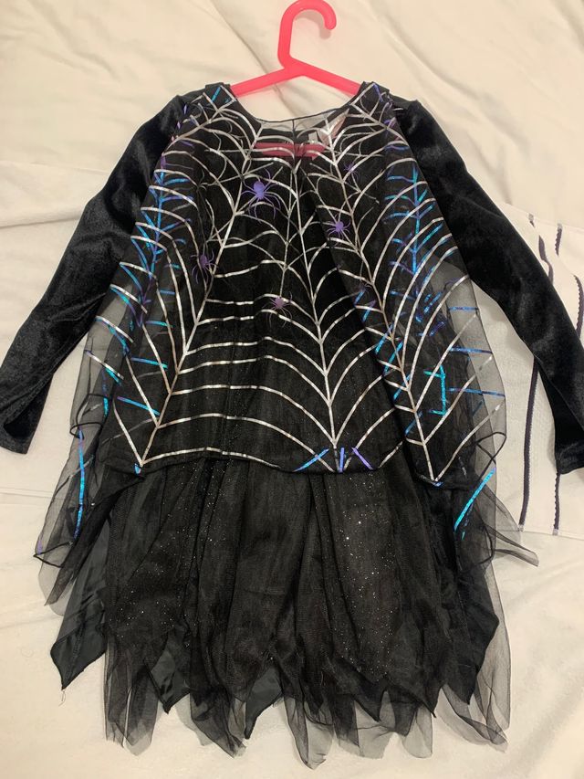 Disfraz halloween niña bruja araña talla 8-10 años