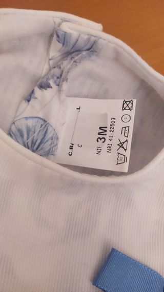 Conjunto bebé talla 3 meses