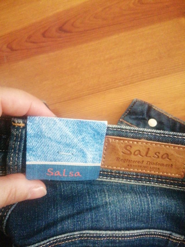 Calções ganga azul Salsa 32