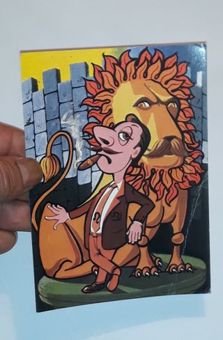 Postal Signo Leon Desenho Original