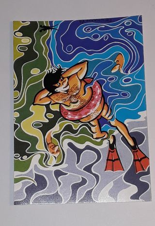 Postal Signo Pisces Desenho Original