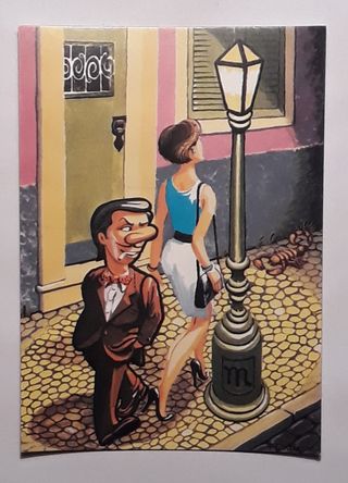 Postal Signo Scorpio Desenho Original