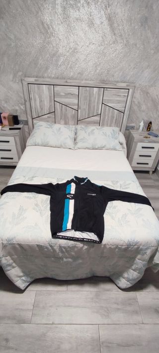 Maillot invierno Ekoi corsa azul blanco