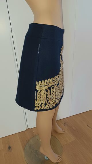 falda paño con pasamanería Highly Preppy, S