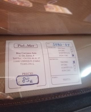 Billetero marrón piel vacuno y porcino