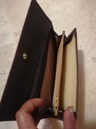 Billetero marrón piel vacuno y porcino