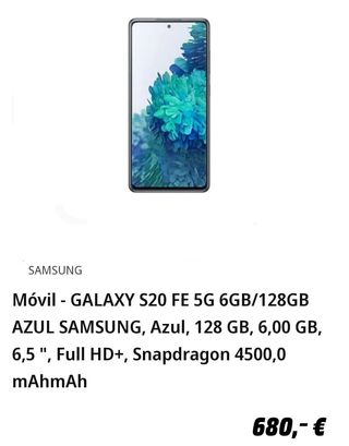 SAMSUNG GALAXY S20 FE 5G