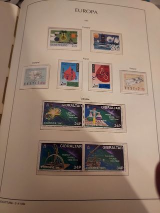 Tema Europa sellos 1994