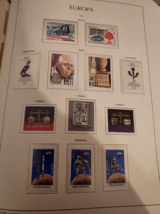 Tema Europa sellos 1994