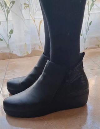 Botines piel mujer