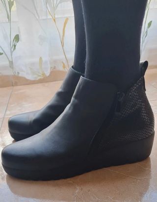 Botines piel mujer