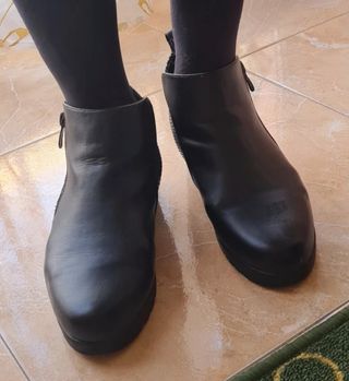 Botines piel mujer