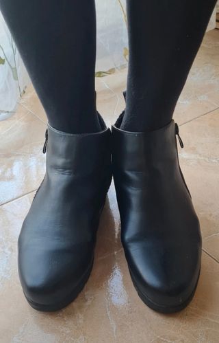 Botines piel mujer