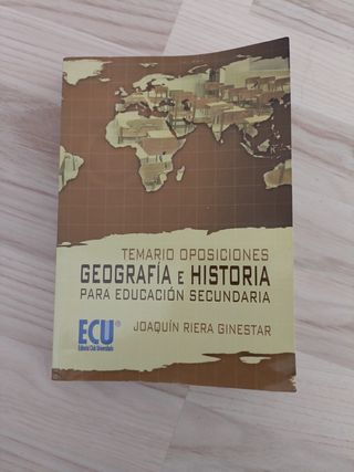 Temario oposiciones Geografía e Historia