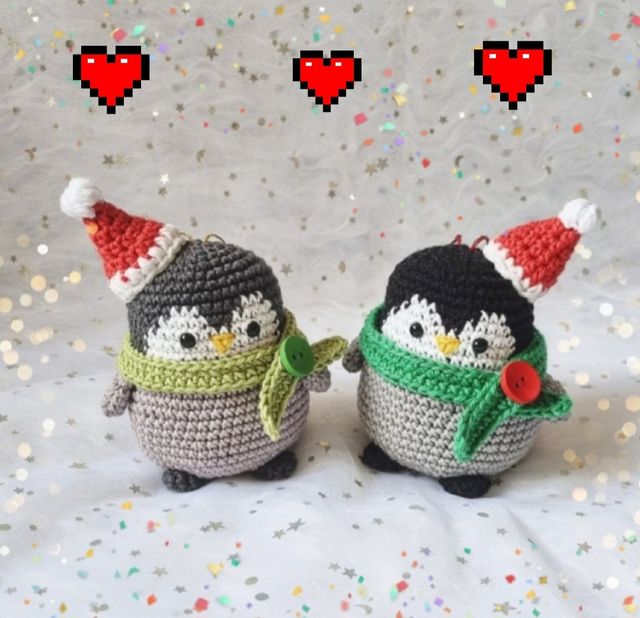 Pingüino amigurumi