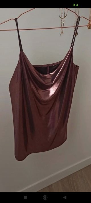 Top metalizado zara XS y S