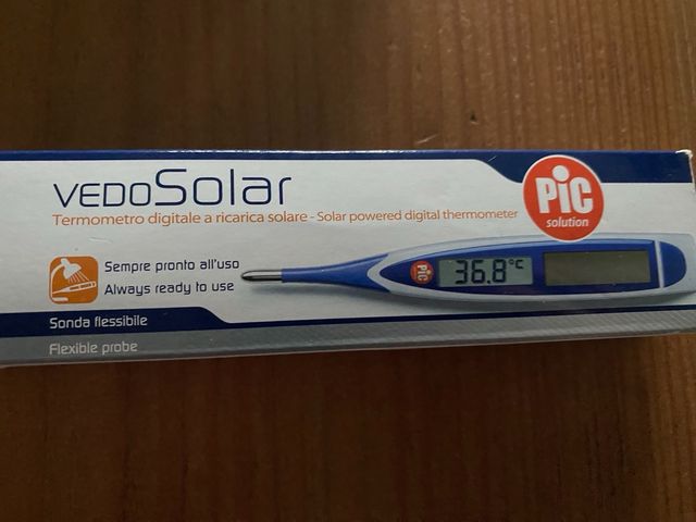termometro digitale ricarica solare