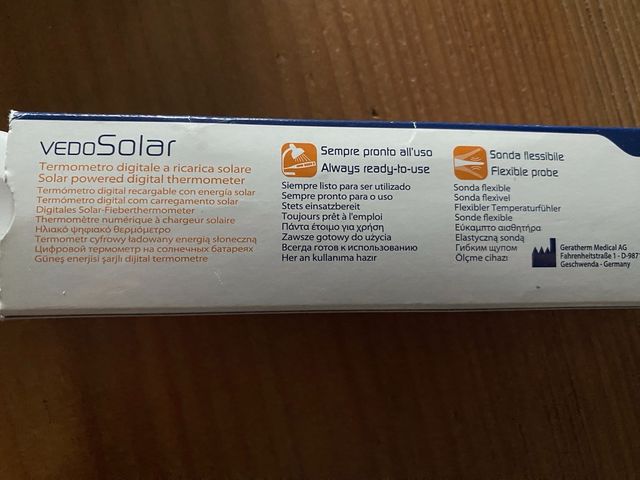 termometro digitale ricarica solare