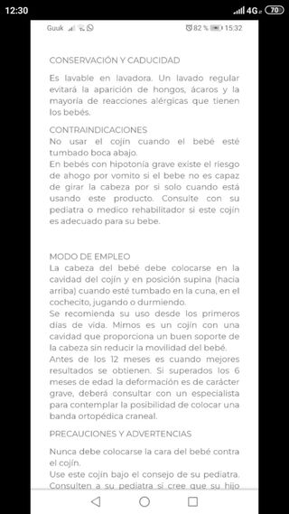 Cojín prevención  Plagiocefalia Mimos