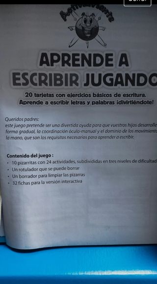 Aprende a Escribir jugando