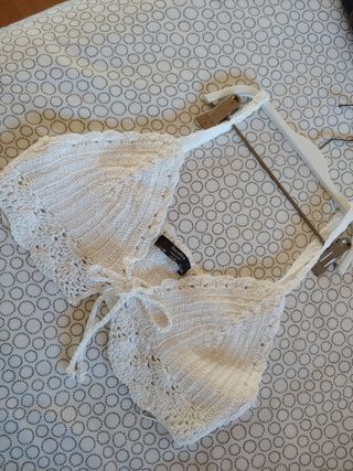 Top ganchillo bershka