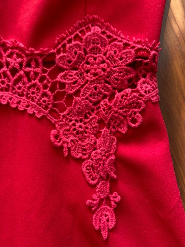 vestido rojo de fiesta sin estrenar