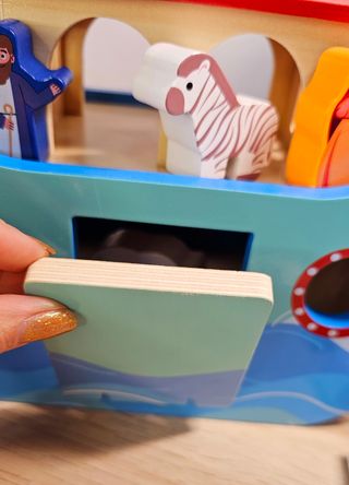 Juguete de madera clasificación arca noe