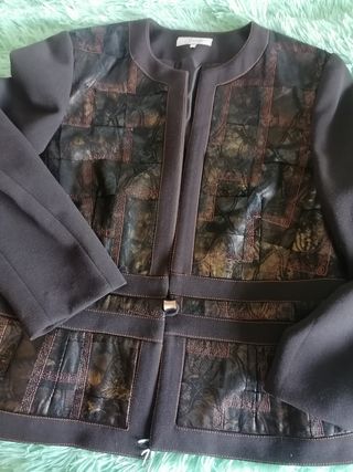 Traje señora de falda y chaqueta T48